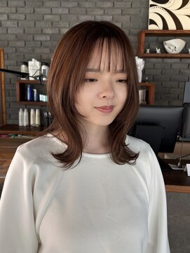 デジール(Desir) 顔周りレイヤー×ナチュラルブラウン