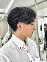 ニコトウキョウ 新宿(nico TOKYO)&nbsp;メンズセンターパートウルフセンターパートニュアンスパーマ襟足