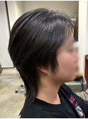 長めの　ラウンドマッシュっぽく