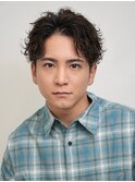 爽やか無造作ショートセンターパート