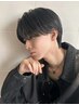 【自然な毛流れ】men'sカット+ニュアンスパーマ+Tr ¥9000