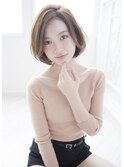 シャンドゥール栄by二股　エアリー感の艶髪ワンカールボブサイド