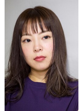 フリーク(FLEEK) ショートバング+ラベンダーグレージュ