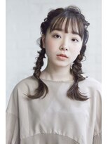 ラレイ(Lalei) 表参道駅/青山 大人ツイン編み込みアレンジ 辻幸奈