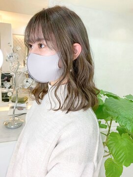 ジェム(GEM) シアーグレージュ/ブリーチ1回/抜け感ヘア