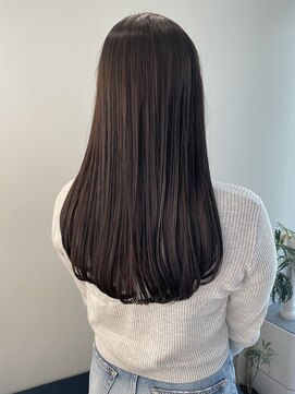 トレス(TRESS) 艶髪ロング　ダークグレージュ　髪質改善トリートメント