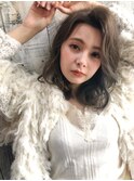 【柴田彩香】オフィスでも◎アッシュブラウン外ハネボブ