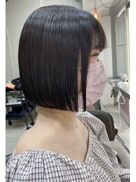 ユーフォリア エヌ 池袋サンシャイン通り店(Euphoria +n) 自然と笑顔に☆可愛いぷつんとボブ/10代20代30代