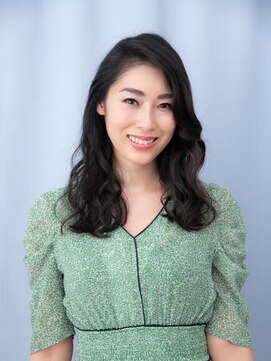 アイルビーヘア(I'll b hair) 【下北沢＊I'll b hair＊】大人かわいい黒髪ロングウェーブヘア