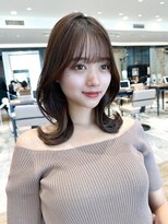 アフロート ルヴア(AFLOAT RUVUA)&nbsp;るなstyle 鎖骨下くびれヘア 10代20代30代 韓国ヘア 新宿