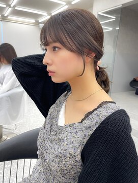 ロンド マーレ 天神大名店(Lond mare) 艶髪　ロングヘア　韓国ヘアレイヤーカット　福岡天神　前髪あり