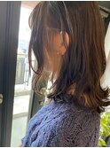 ベージュ×インナーカラー