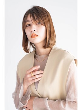 ベンジー 北千住店(benji) 大人可愛い20代30代40代ハイトーン丸みボブ◎