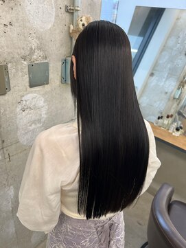 ナンバー 天王寺(NUMBER) ◆酸性ストレート/艶髪/小顔カット/艶カラー