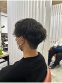 緩め波巻きパーマ