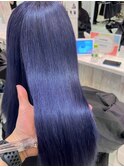 『Blue violet』デザインカラー×ブリーチデザイン