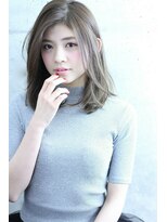 リル 西宮(LiL') 【LiL'西宮】アッシュブラウン_耳かけ☆セミディ