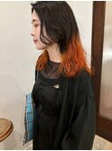 オレンジグラデーション×ミディアム(伏見/栄/名駅)