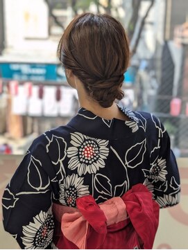 ヒデ美容室 浴衣ヘアアレンジ