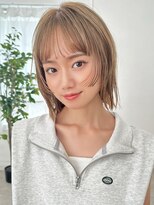 【La fith】切りっぱなしボブ×ケアブリーチ×顔周りレイヤー