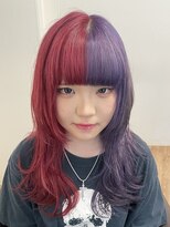 ジエクト ヴィシア(The Ect VIXIA) ツートーンカラー/チェリーレッド/バイオレット/ブリーチ1回