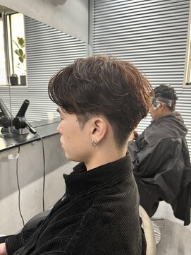 ガオプロデュースバイレボ(gao produced by revo) ニュアンスパーマ/センターパート/メンズ/