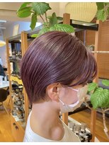 オーガニックマインド 坂戸 鶴ヶ島(organic+mind)&nbsp;透明感抜群♪ダブルカラーブリーチハイトーンピンクブラウン