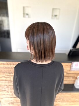 ヴァン カウンシル 王子(VAN COUNCIL) 切りっぱなしボブディ 春のうる艶ケアカラー ハイライト#1