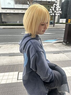 コレット ヘアー 大通(Colette hair) ◎ワンブリーチ◎ブロンド×ボブウルフ