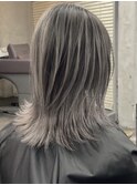 髪質改善縮毛矯正,レイヤー,縮毛矯正,白髪ぼかしハイライト.白髪