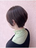 顔周りスッキリショートボブ/大人可愛い/くびれショート