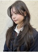 韓国風/レイヤー/小顔/前髪カット/髪質改善/グレージュ/透明感