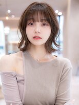 20代30代かわいい/顔まわりレイヤー/前髪/アンブレラカラー