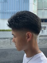 オーガニック アトリエ 大宮(organic+atelier)&nbsp;オールバックフェザーショートスキンフェードベリーショート短髪