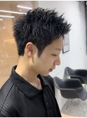 波巻きパーマツイストスパイラルパーマメンズマッシュパーマ万代