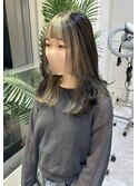 セクションカラー/デザインカラー/グレージュ/レイヤーカット