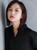 ルー(Luu)&nbsp;ぱつっとボブ/透明感カラー/暖色カラー/髪質改善/神戸/住吉