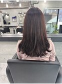 レイヤーカット顔まわりストレートロングレイヤー