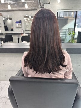 エンディアリング 東銀座(Endearing) レイヤーカット顔まわりストレートロングレイヤー