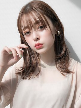 リヤン 表参道(lyann) 前髪シースルーバングモテ髪こなれヘア艶感ピンクベージュ★