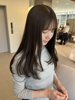 ローレンアオ(LOREN AO)&nbsp;着物ヘア/大人ガーリー/ダークアッシュ/似合わせカット/栄矢場