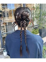 ミルクティ(Milk tea) ロングヘアのヘアセット