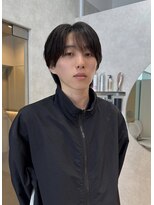 ジーナ オム 札幌(Zina Homme) ラウンドマッシュ*リバースセンターパート*Zina Homme札幌