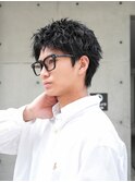 スパイキーショートシャドウパーマアクティブショート