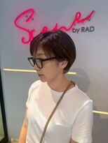 シーン バイ ラッド(SCENE by RAD) 大人可愛い顔まわりレイヤーショートボブ小顔盛り顔まわりカット