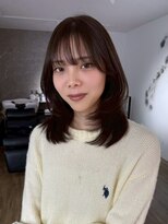 エトワ 中央店(etoi)&nbsp;大分ハッシュカット胸上鎖骨下ミディアムレイヤースタイルかるめ