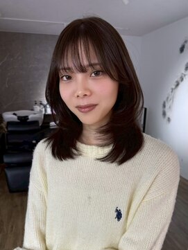 エトワ 中央店(etoi) 大分ハッシュカット胸上鎖骨下ミディアムレイヤースタイルかるめ