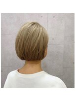 トゥルーブ バイ ファースト 富沢店(trove by first) サファリベージュ×ミニボブ