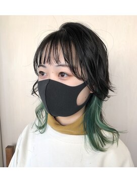 ヘアショップアルファ ウルフ×インナーカラー