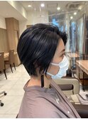 骨格補正カット × ハンサムショート
